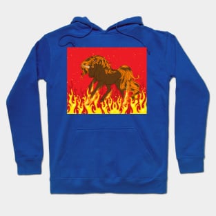 Burning Horse Out Of Flames Hoodie